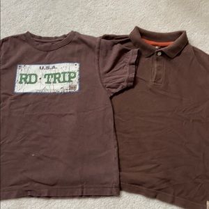 3 Gymboree Shirts with shorts.